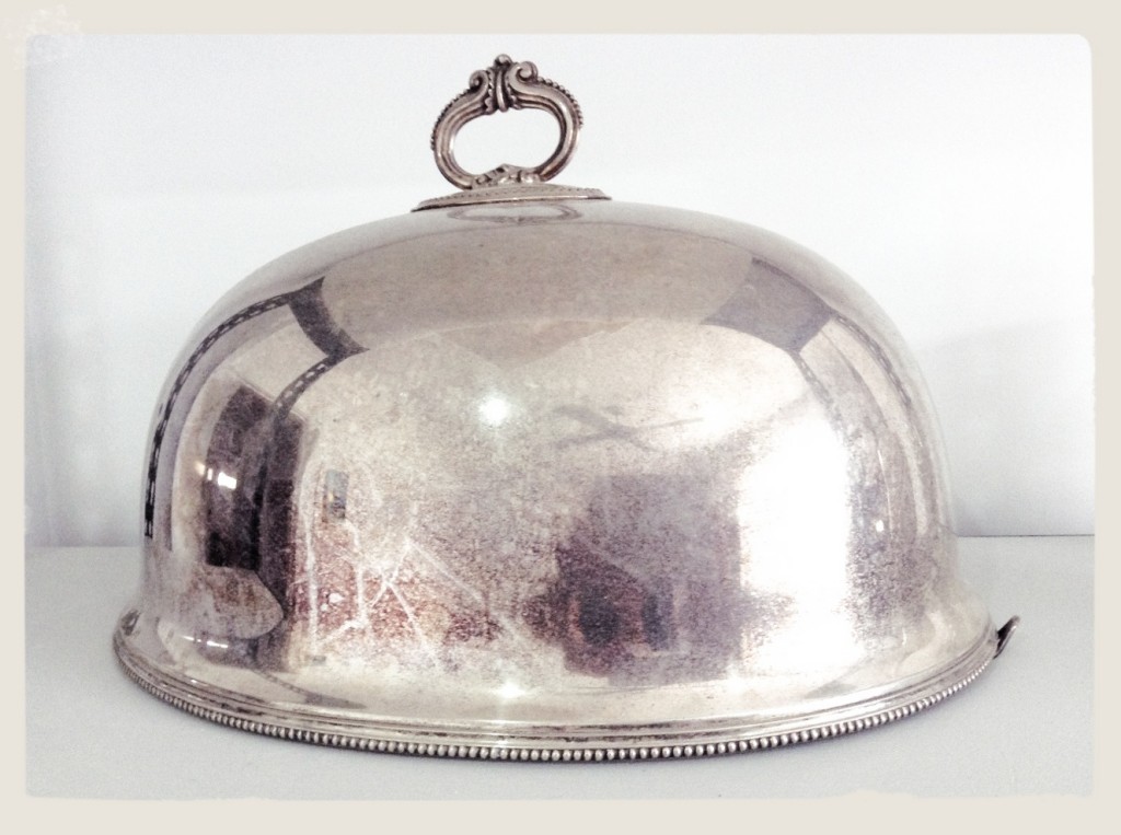 silver dish cover